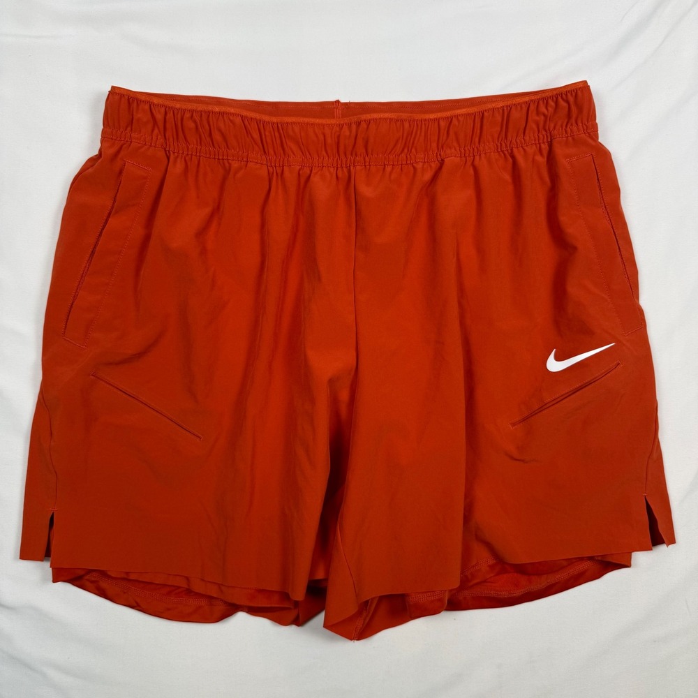 Nike Dri-FIT Stride 2-in-1 Running Shorts Mens XXL Burnt Orange 5 inch Liner